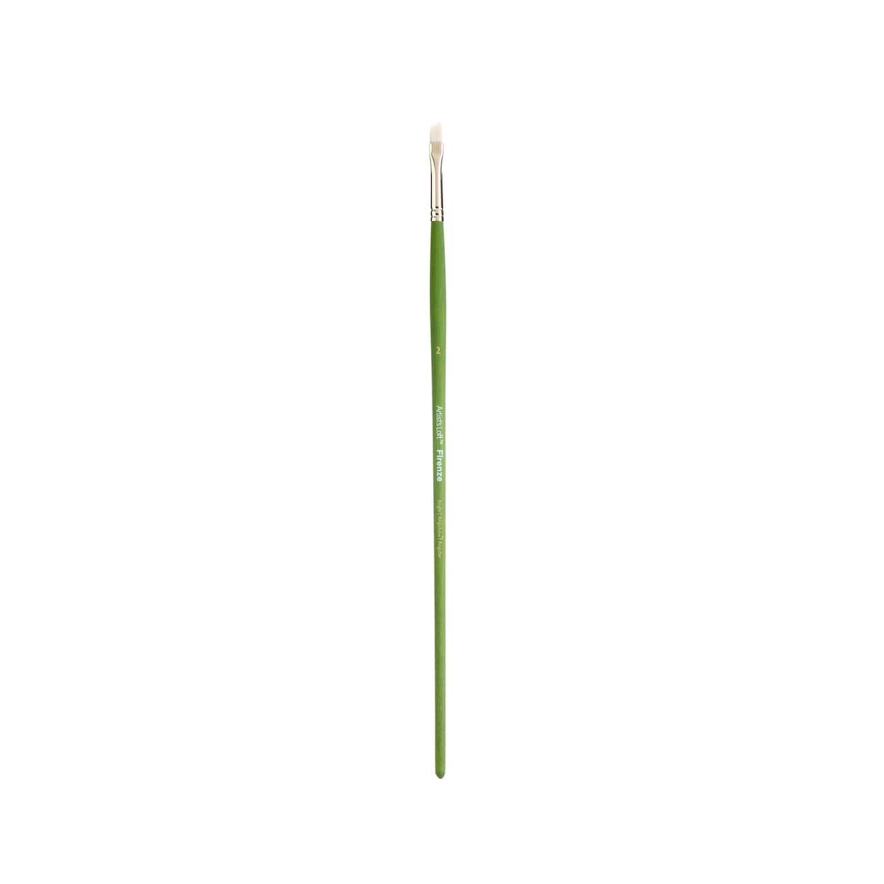 12 Pack: Firenze Long Handle Angular Brush by Artist's Loft™